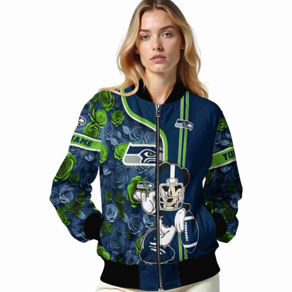 customized seattle seahawks rose mickey blue jacket latest model jacketwow
