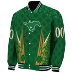 customized smu mustangs shamrock pattern green jacket best selling jacketwow