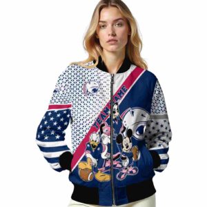 customized south alabama jaguars mickey donald goofy blue white jacket latest model jacketwow