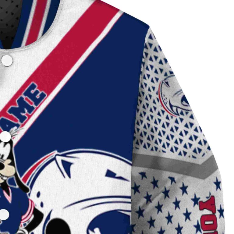 customized south alabama jaguars mickey donald goofy blue white jacket premium grade jacketwow