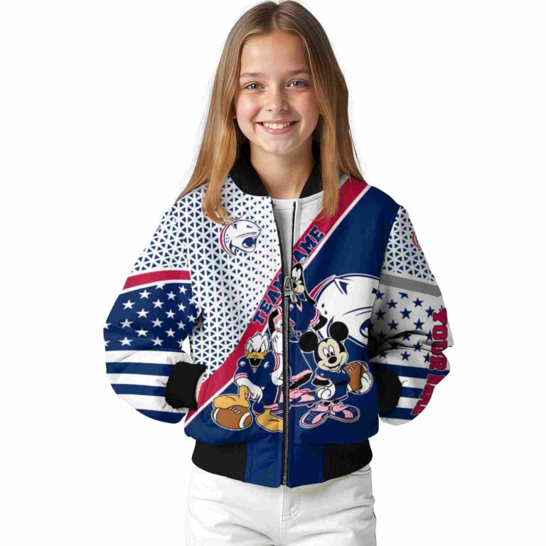 customized south alabama jaguars mickey donald goofy blue white jacket top rated jacketwow