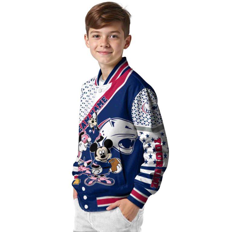 customized south alabama jaguars mickey donald goofy blue white jacket trendy jacketwow