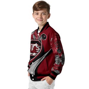 customized south carolina gamecocks floral print garnet jacket trendy jacketwow
