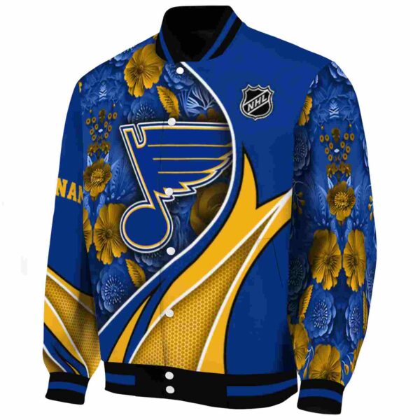 customized st louis blues floral print blue jacket best selling jacketwow