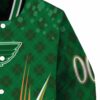 customized st louis blues shamrock pattern green jacket premium grade jacketwow