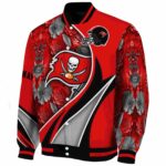customized tampa bay buccaneers floral print red jacket best selling jacketwow
