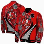 customized tampa bay buccaneers floral print red jacket best selling jacketwow