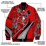 customized tampa bay buccaneers floral print red jacket best selling jacketwow