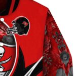 customized tampa bay buccaneers floral print red jacket best selling jacketwow