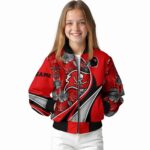 customized tampa bay buccaneers floral print red jacket best selling jacketwow