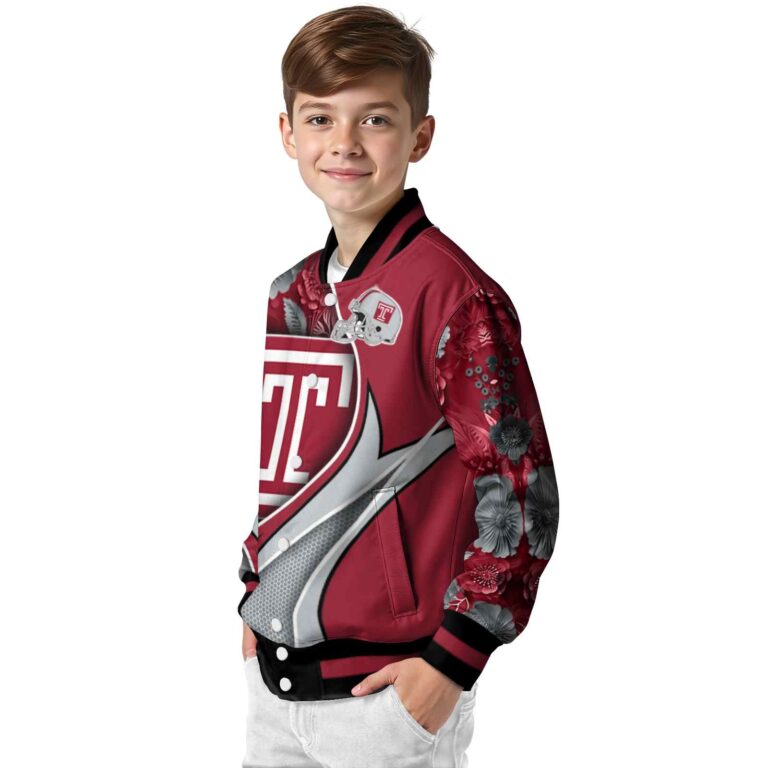 customized temple owls floral print red jacket trendy jacketwow