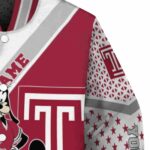 customized temple owls mickey donald goofy red white jacket best selling jacketwow