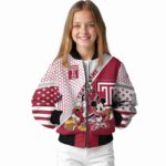 customized temple owls mickey donald goofy red white jacket best selling jacketwow