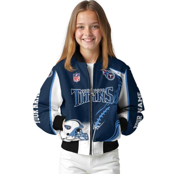 customized tennessee titans flaming football navy white jacket top rated jacketwow