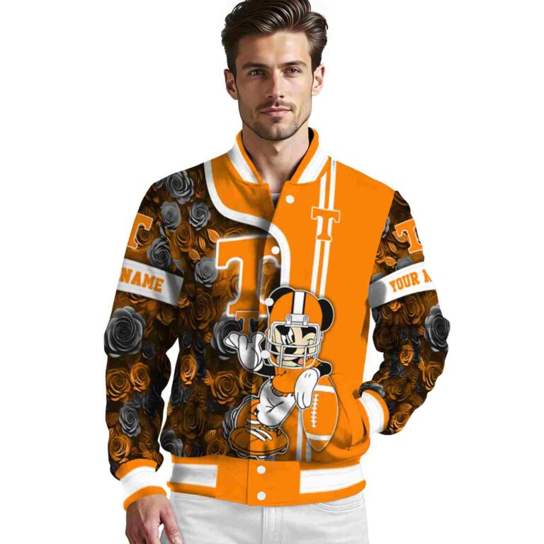customized tennessee volunteers rose mickey orange jacket high quality jacketwow