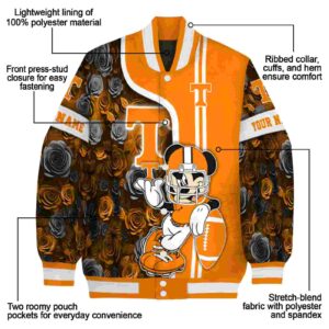 customized tennessee volunteers rose mickey orange jacket new arrival jacketwow