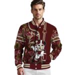 customized texas state bobcats rose mickey maroon jacket best selling jacketwow