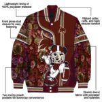 customized texas state bobcats rose mickey maroon jacket best selling jacketwow