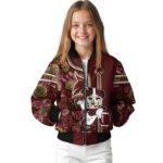 customized texas state bobcats rose mickey maroon jacket best selling jacketwow