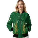 customized texas state bobcats shamrock pattern green jacket best selling jacketwow
