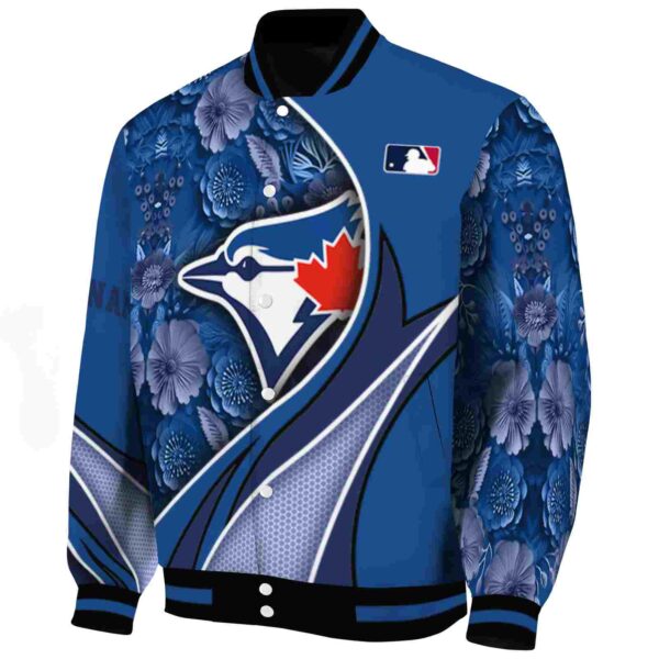 customized toronto blue jays floral print blue jacket best selling jacketwow