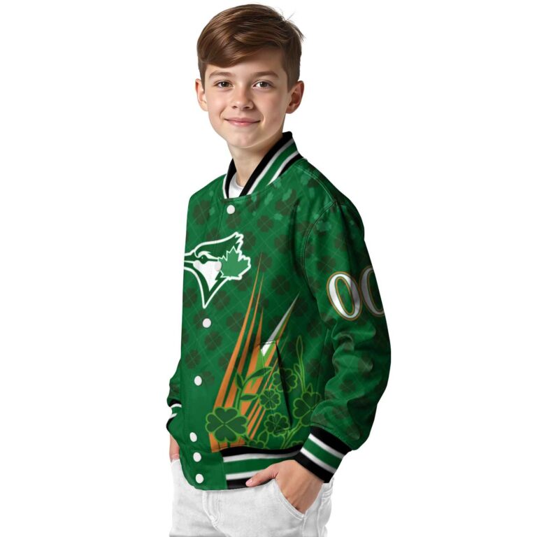 customized toronto blue jays shamrock pattern green jacket trendy jacketwow