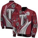 customized troy trojans floral print red jacket best selling jacketwow