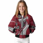 customized troy trojans floral print red jacket best selling jacketwow