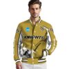 customized ucf knights flaming football gold white jacket high quality jacketwow