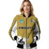 customized ucf knights flaming football gold white jacket latest model jacketwow