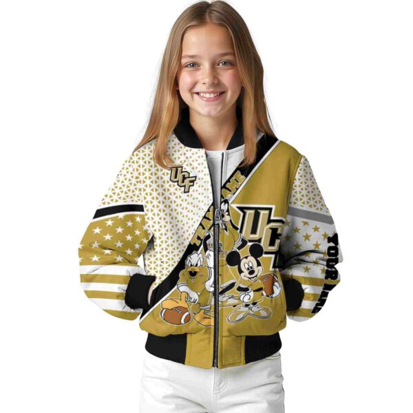 customized ucf knights mickey donald goofy gold white jacket top rated jacketwow