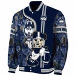 customized uconn huskies rose mickey blue jacket best selling jacketwow