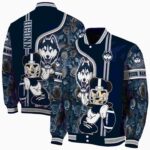 customized uconn huskies rose mickey blue jacket best selling jacketwow