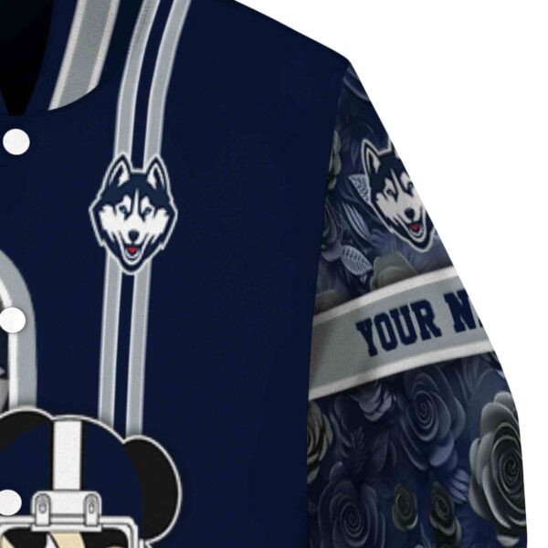 customized uconn huskies rose mickey blue jacket premium grade jacketwow