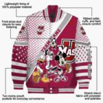 customized umass minutemen mickey donald goofy red white jacket best selling jacketwow