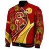 customized usc trojans floral print red jacket best selling jacketwow