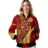 customized usc trojans floral print red jacket latest model jacketwow