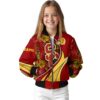 customized usc trojans floral print red jacket top rated jacketwow
