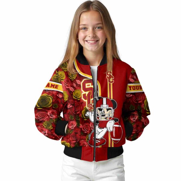 customized usc trojans rose mickey red jacket top rated jacketwow