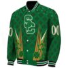 customized usc trojans shamrock pattern green jacket best selling jacketwow