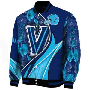 customized villanova wildcats floral print navy jacket best selling jacketwow
