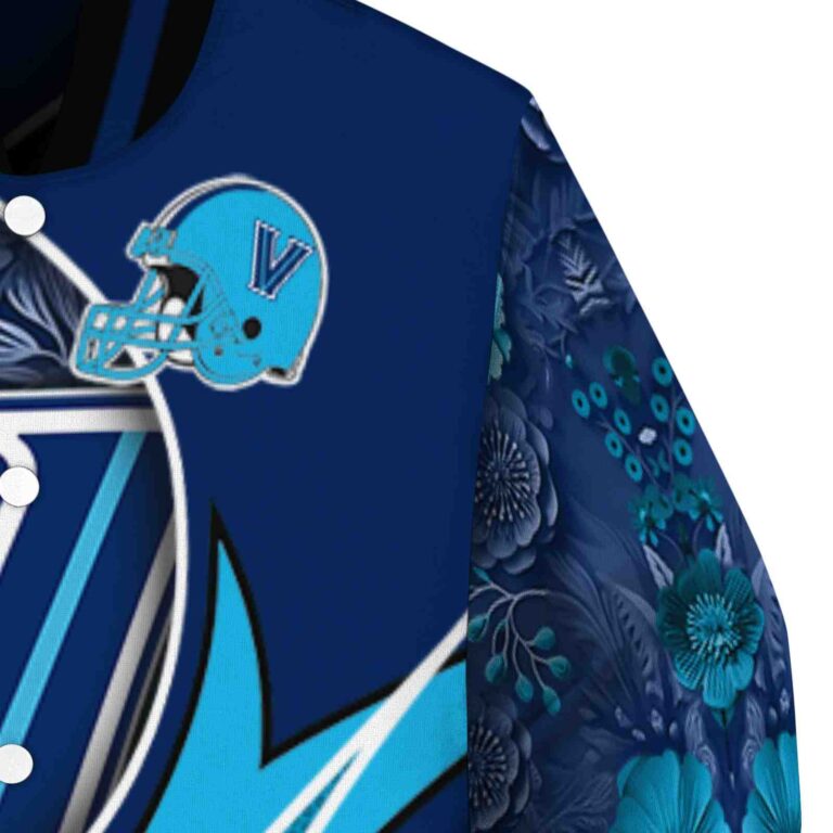 customized villanova wildcats floral print navy jacket premium grade jacketwow