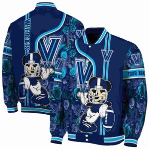 customized villanova wildcats rose mickey navy jacket fashion forward jacketwow