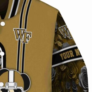 customized wake forest demon deacons rose mickey gold jacket premium grade jacketwow