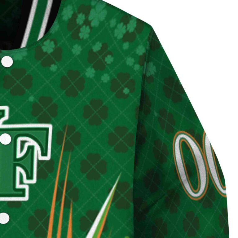 customized wake forest demon deacons shamrock pattern green jacket premium grade jacketwow