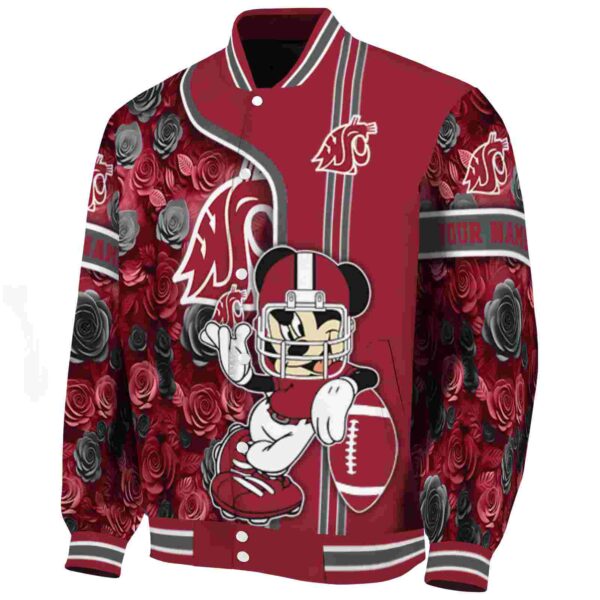 customized washington state cougars rose mickey crimson jacket best selling jacketwow