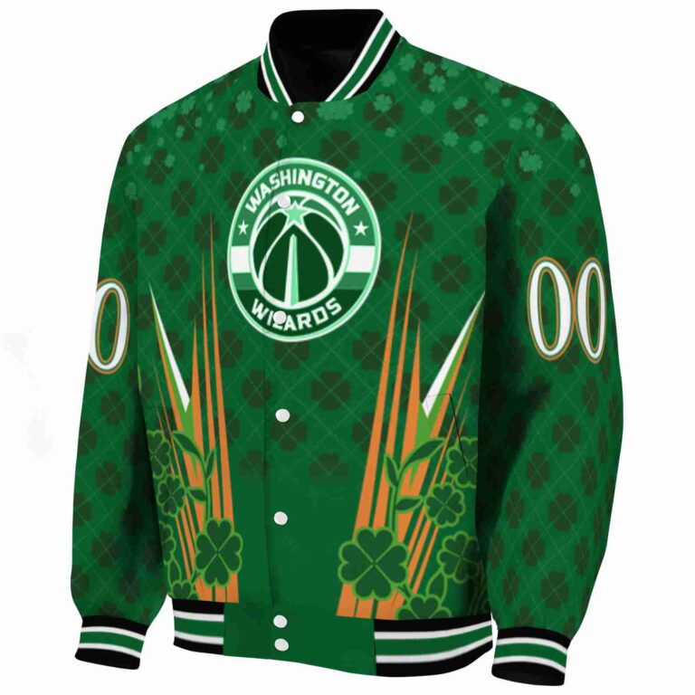 customized washington wizards shamrock pattern green jacket best selling jacketwow