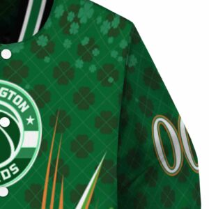 customized washington wizards shamrock pattern green jacket premium grade jacketwow