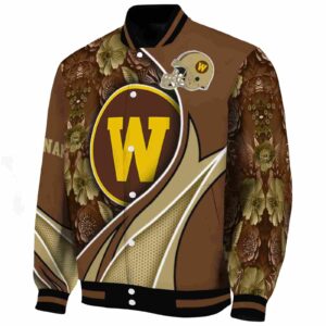 customized western michigan broncos floral print brown jacket best selling jacketwow
