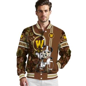 customized western michigan broncos rose mickey brown jacket high quality jacketwow